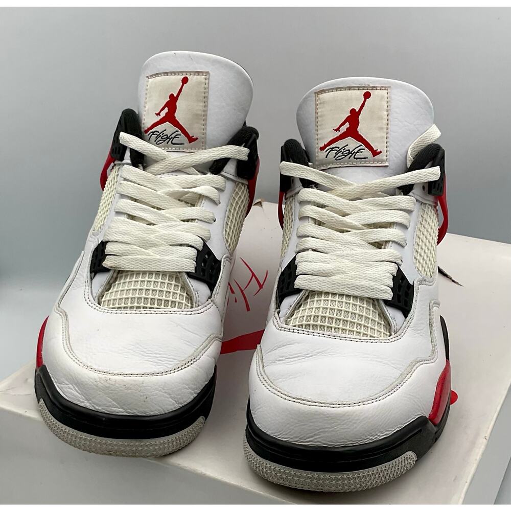 Jordan 4 Retro Red Cement DH6927-161 Sz 11 #205 - Picture 6 of 8